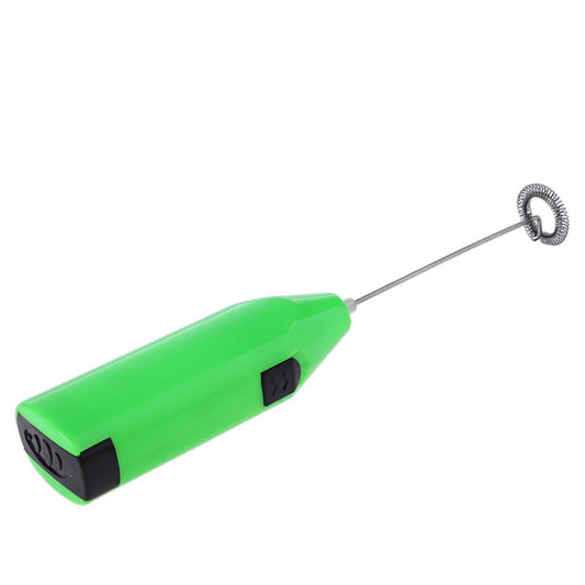 1 Piece Drink Whisk Mixer Frother Egg Beater Electric Mixer Hand Mixer Kitchen Tool Handle - Green, as described