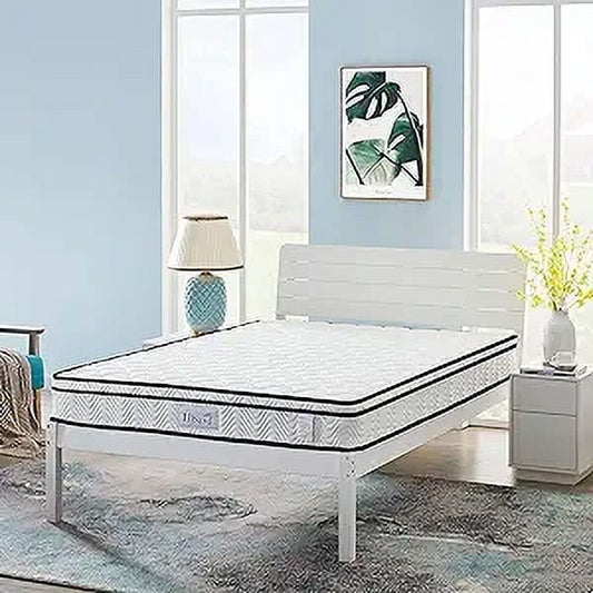 10 Inch Hybrid Mattress in a Box, Gel Inflation Memory Foam with Pocket Coils Innerspring for a Cool Sleep, Full Size Mattress, Medium Firm