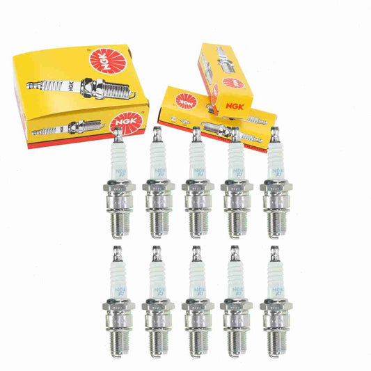 10 pc NGK 5422 Standard Spark Plugs for 065-01402-40 09482-00121 09482-00348 1765123 3704 402 4033 54331093310 738155 7530 7707 801753 8206873 861612 880 880C 92070-1021 92070-1022 92070-2078